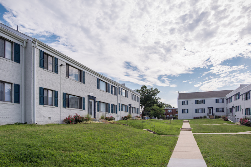 Exterior view of Silver Hill Apartments